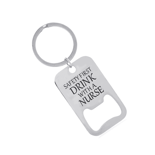 custom logo engraved bottle opener keychains manufacturers bulk personalised message keyrings wholesale suppliers